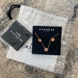 Coach earrings and necklace set